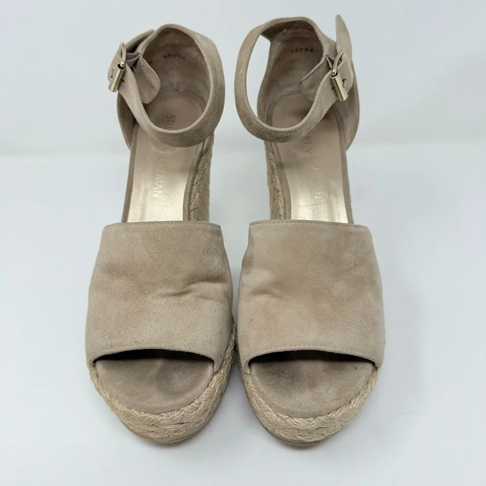 Stuart Weitzman Sohojute Wedge Sandal Sz US 9 - Picture 7 of 14